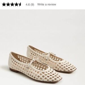 Sam Edelman Cream Woven Flats